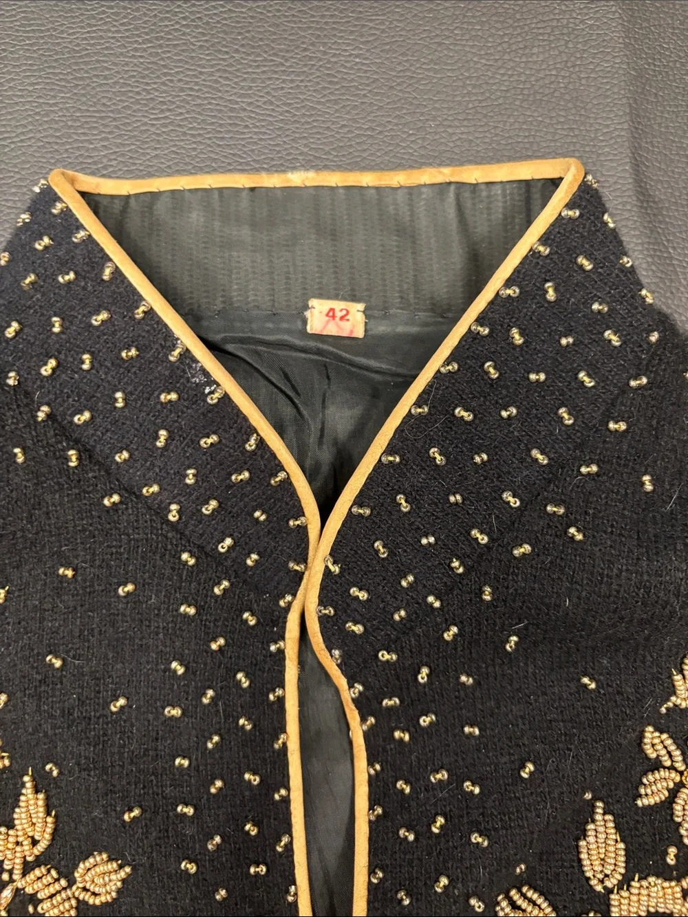 Vintage Asian Style Wool Cardigan